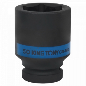 843550M KING TONY Головка торцевая ударная глубокая шестигранная 1, 50 мм