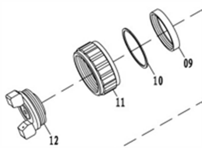 Ремкомплект головки для NP7708,NP7710 NORDBERG NP7708+NP7710#9-12Kit